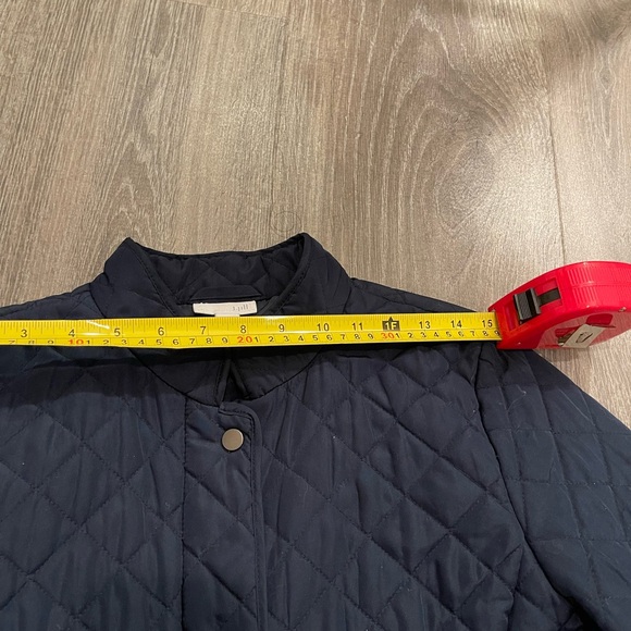 J. Jill Dark Blue Quilted Puffer Coat - Picture 5 of 8